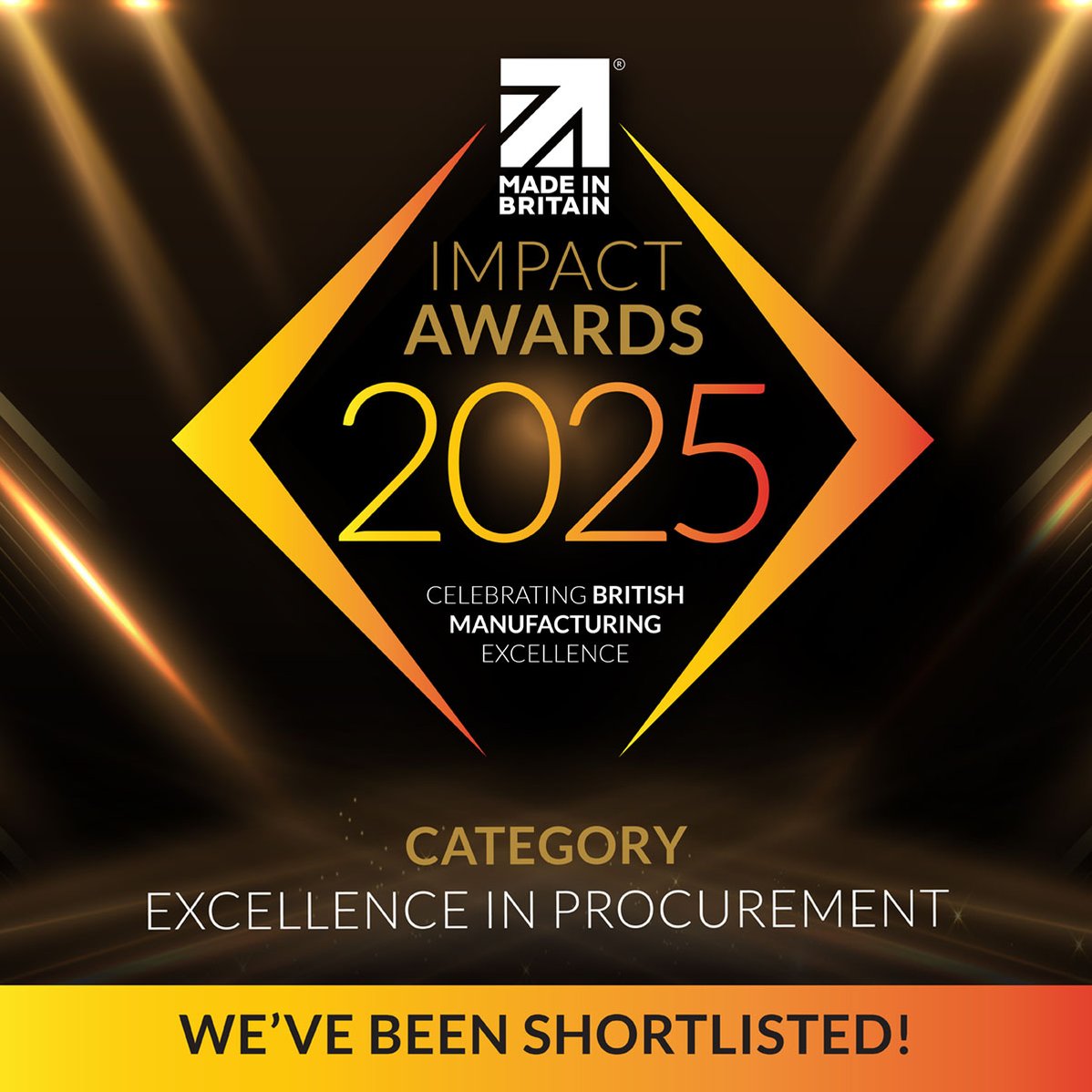Jet Press shortlisted for Excellence in Procurement at the 2025 Made in Britain Impact Awards — celebrating British manufacturing and supply chain excellence.